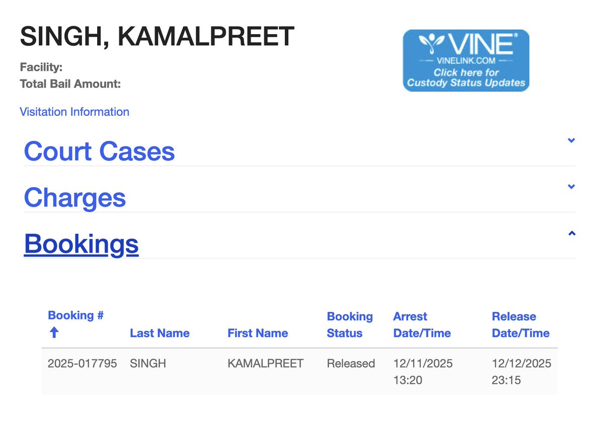 BorderHawkNews's tweet image. JUST IN: Alleged illegal alien truck driver Kamalpreet Singh, charged with vehicular homicide in Thursday morning crash that killed young father in sanctuary Washington, has been released from King County Correctional Facility

Bail was set at $100,000

Full story coming