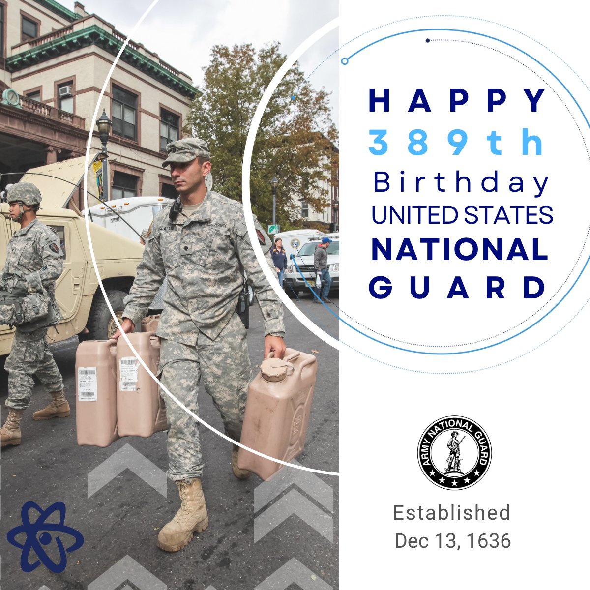 🎉 Happy 389th Birthday to the National Guard! 🎉
Thanks to every Guardsman, woman, and Veteran who has served, and continues to serve. Your dedication, courage, and sacrifice keep our communities and country safe.

#NationalGuard  #GoEnergistics #ServingThoseWhoServe