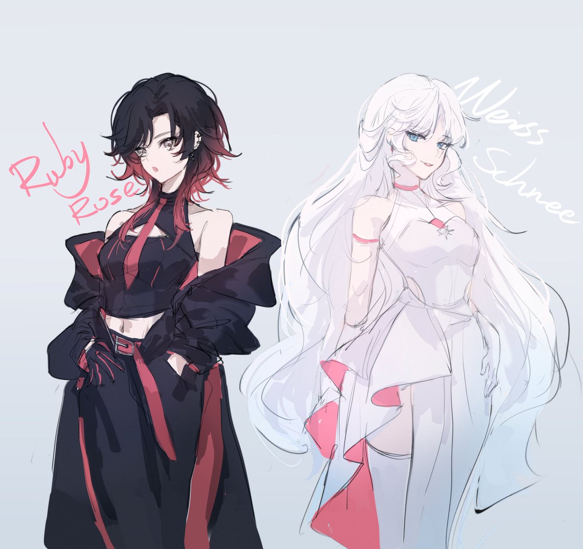 大概是多年后的她们(●'◡'●)
#RWBY #whiterose