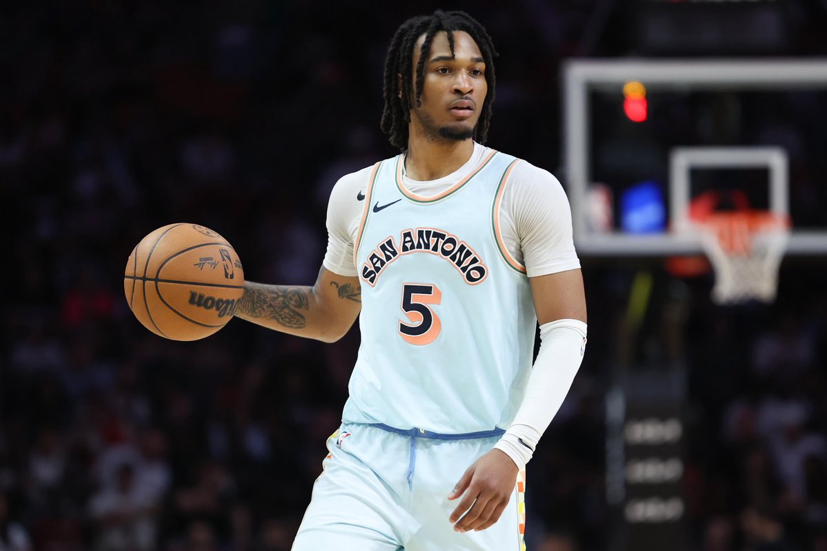 AlexCaruso's tweet image. NBA Play #1 after our 5-0 Sweep 🧹 

Stephon Castle Over 14.5 Points

125❤️ and I’ll drop my Play of the Day

Castle is Over in 7/8 games with both Fox/Wemby with 13+ Points in 8/8 and we need 15 to cash

And he’s coming off a SEASON HIGH 
30 Points last game and the Thunder are…