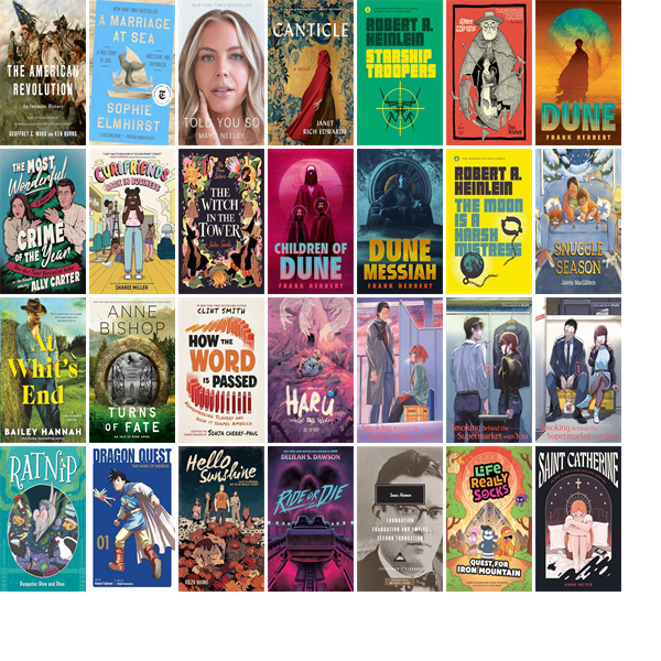 This week the Denton Public Library has 52 new books.  New items include Heated Rivalry, The American Revolution, Best Offer Wins, Blackthorn, A Marriage at Sea, Told You So, Operation Bounce House, Canticle, Starship Troopers, More Weight, and Dune. wowbrary.org/nu.aspx?p=2047…