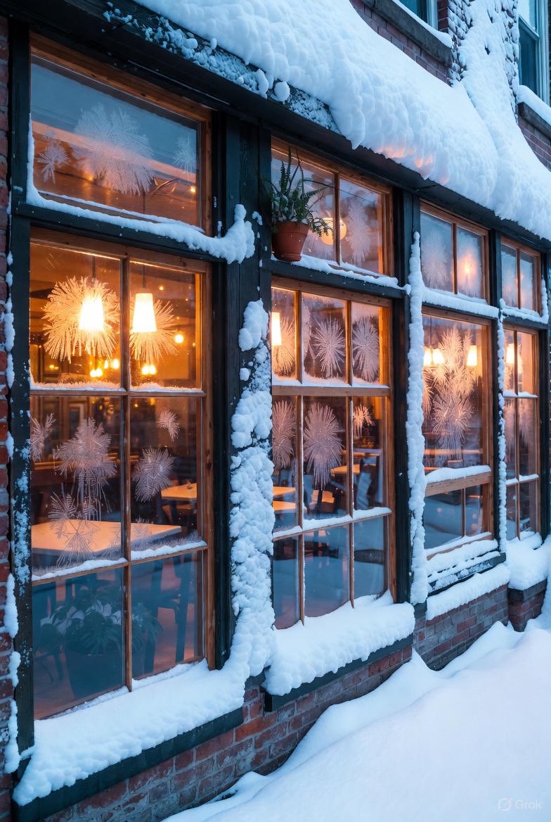 I love cold weather. It’s -12° with the windchill. (I love Wisconsin!  I bet you didn’t know that.)

Men, it’s a perfect day to taken the misses out to a cozy breakfast diner for a date.