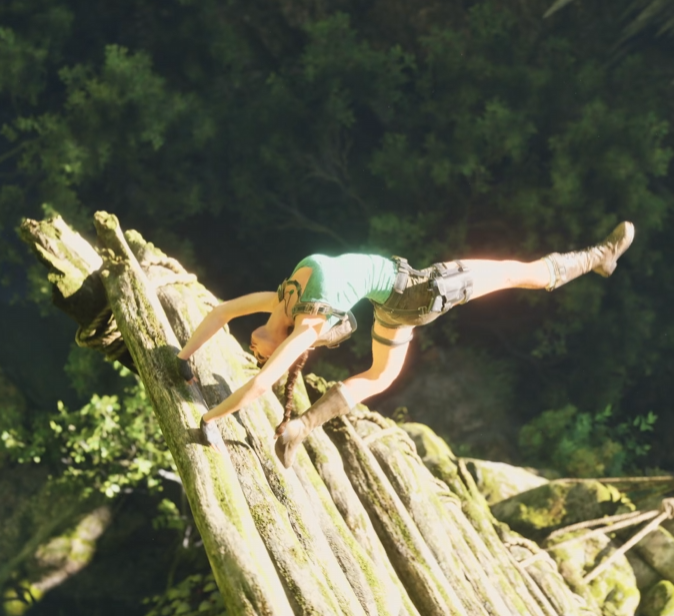 BoyTombRaider's tweet image. Why they mad that Lara does acrobatics lmao? 😭