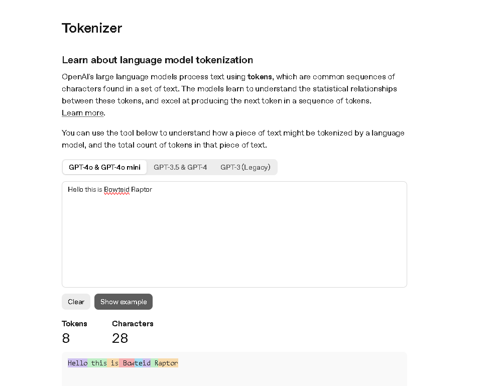 LLMs don’t really think in words. They think in tokens. 

A token can be a word, part of a word, or even a character. Tokenization is just how we chop text up.

You can use the link below to play around with how GPT does tokenization.
platform.openai.com/tokenizer