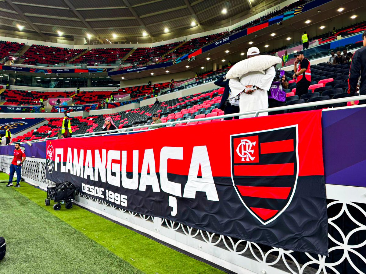 FlaManguaca's tweet photo. VAMOS, FLAMENGO! 🔴⚫️
Estamos presentes no Estádio Ahmad Bin Ali em Al Rayyan/Catar, para #Flamengo vs pyramids do Egito, pela Semifinal da #IntercontinentalCup e também pela #ChallengerCup
SEREMOS!
#ClubeDeRegatasDoFlamengo #CRF
#FlaManguaça
#MaiorChoppDoBrasil
#EmbriagadosPeloMengão #Desde1995