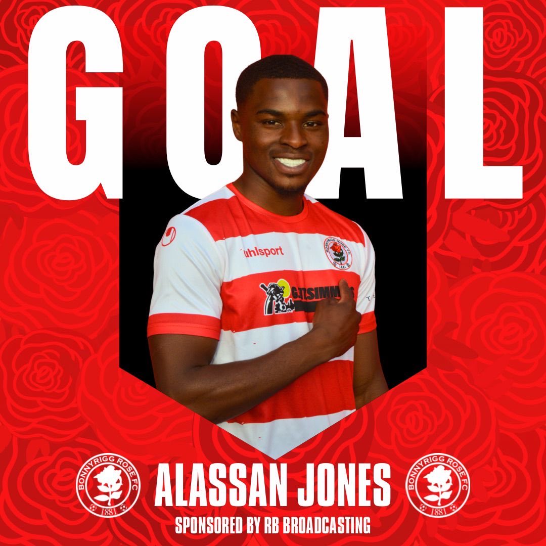 BonnyriggRose's tweet photo. JONES PULLS ONE BACK! 

1-2 // 50’ // Lowland League https://t.co/IA2la23S3N