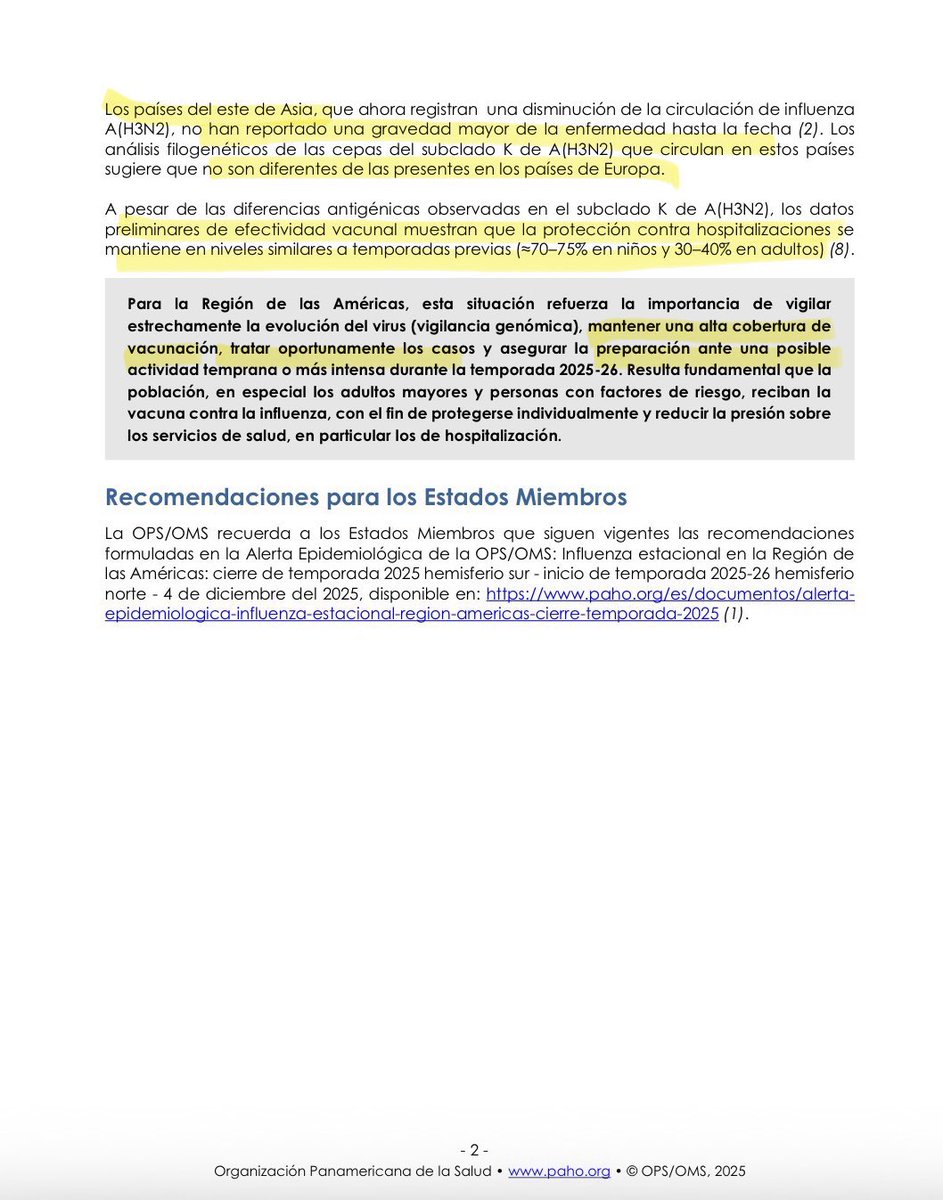 La ahora llamada “supergripe” que es influenza A H3N2, está circulando mucho antes de lo esperado en el hemisferio norte, en Europa y Asia.

Afortunadamente es prevenible por la vacunación actual

#LasVacunasSalvanVidas 💉