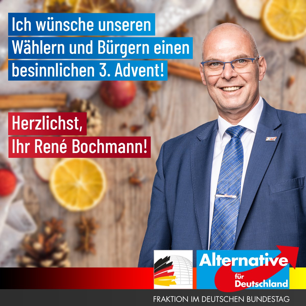 Ich wünsche unseren Wählern und Bürgern einen besinnlichen 3. Advent!