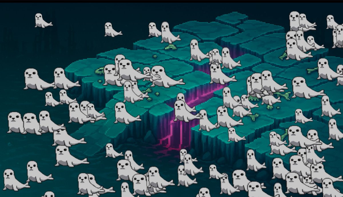 Kartro83's tweet photo. @radvincen Idle seal game prototype. Currently in 'ghost horde' mode. Neon update incoming.

#ScreenshotSaturday #gamedev #indiedev #indiegame #pixelart #idlegame #indiegamedev #gdevelop #prototype https://t.co/PQHAOMYQS7