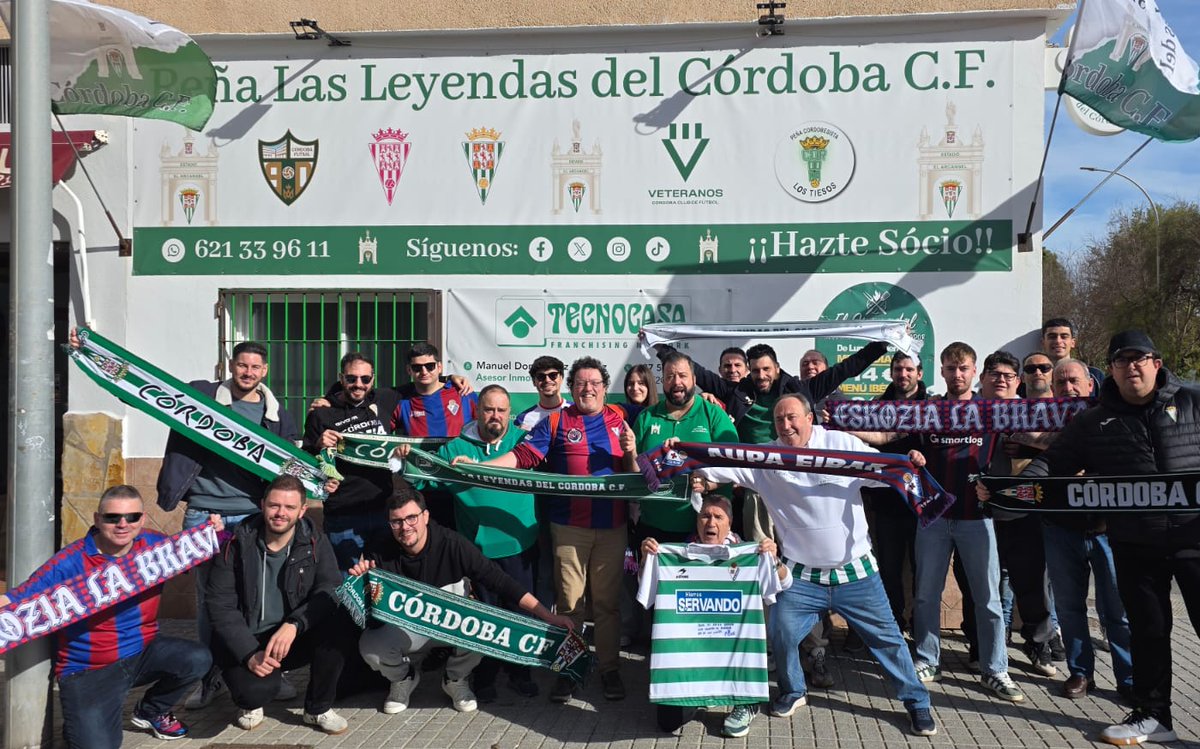 📢ESKOZIA LA BRAVA ON TOUR!
📍Córdoba 🏟️Nuevo Arcangel
<a href="/CordobaCF_ofi/">Córdoba CF</a> 0-0 <a href="/SDEibar/">SD Eibar</a> 
Puntito de oro al casillero. La hintxada incondicional no fallo alentando a tope al equipo. Agradecer <a href="/leyendas_cf/">Peña Las Leyendas del Córdoba CF</a> por hacernos sentirnos como en casa. Nos vemos a la vuelta. ⚪🟢 🤝🔵🔴