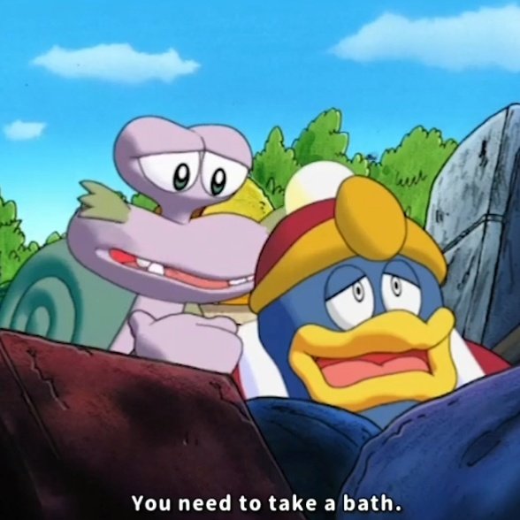 holdthelined's tweet photo. whenever theres a redraw of that one bubble bath scene from the anime i wish people knew that 1) not only it was escargoons idea but 2) that he also barges in during said bath right after the popular frame https://t.co/4yJoAbttdO