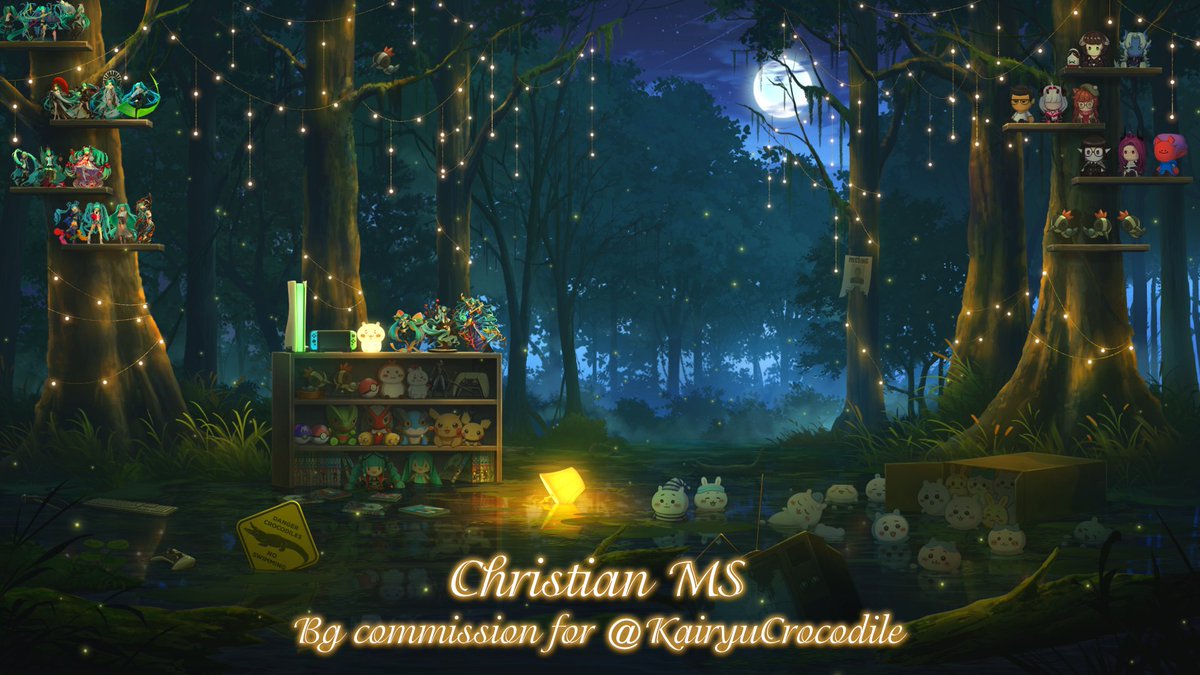 🐊Background commission for <a href="/KairyuCrocodile/">🐊 Crocodile 🐊</a> 🐊
💚Thank you so much for trusting me with this commission! I really appreciate the opportunity and loved working on it 💚
📢ON: youtu.be/ebsJLoXAjXY 
📢ON: twitch.tv/kairyucrocodile
#KaiCrocArt #Commission #background