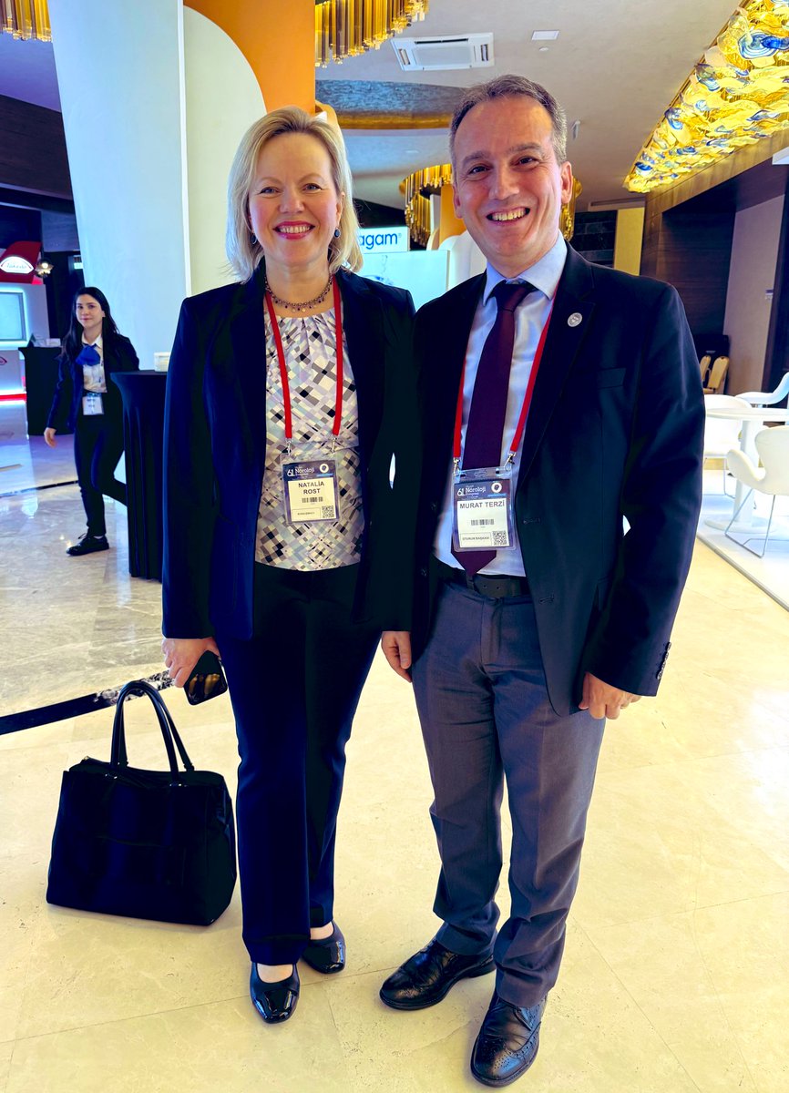 NataliaRostMD's tweet photo. Delighted to meet our good colleagues &amp; friends @ the 61st Turkish Neurology Congress in Antalya, Türkiye🇹🇷 

Big thanks to Prof. Murat Terzi, President of @NOROLOJI1992  for the invitation to connect &amp; discuss @AANmember #BrainHealth &amp; growing need for #PreventiveNeurology 🧠 https://t.co/GraoRrjUyH