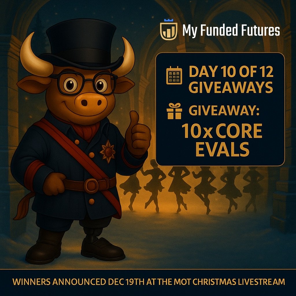 MightyOxTrading's tweet photo. 👑 10 Lords a-leaping their way into profits 👑
...and look what they brought back: 

10xCoreEvals from MyFundedFutures

7 will be given through gleam:
https://t.co/Zrk0HhZHMO

3 given through discord:
https://t.co/YnXqUcF8OS

Special thanks to @MyFundedFutures for sponsoring this giveaway!
 #12DaysOfChristmas #FuturesTrading #GiveawayTime