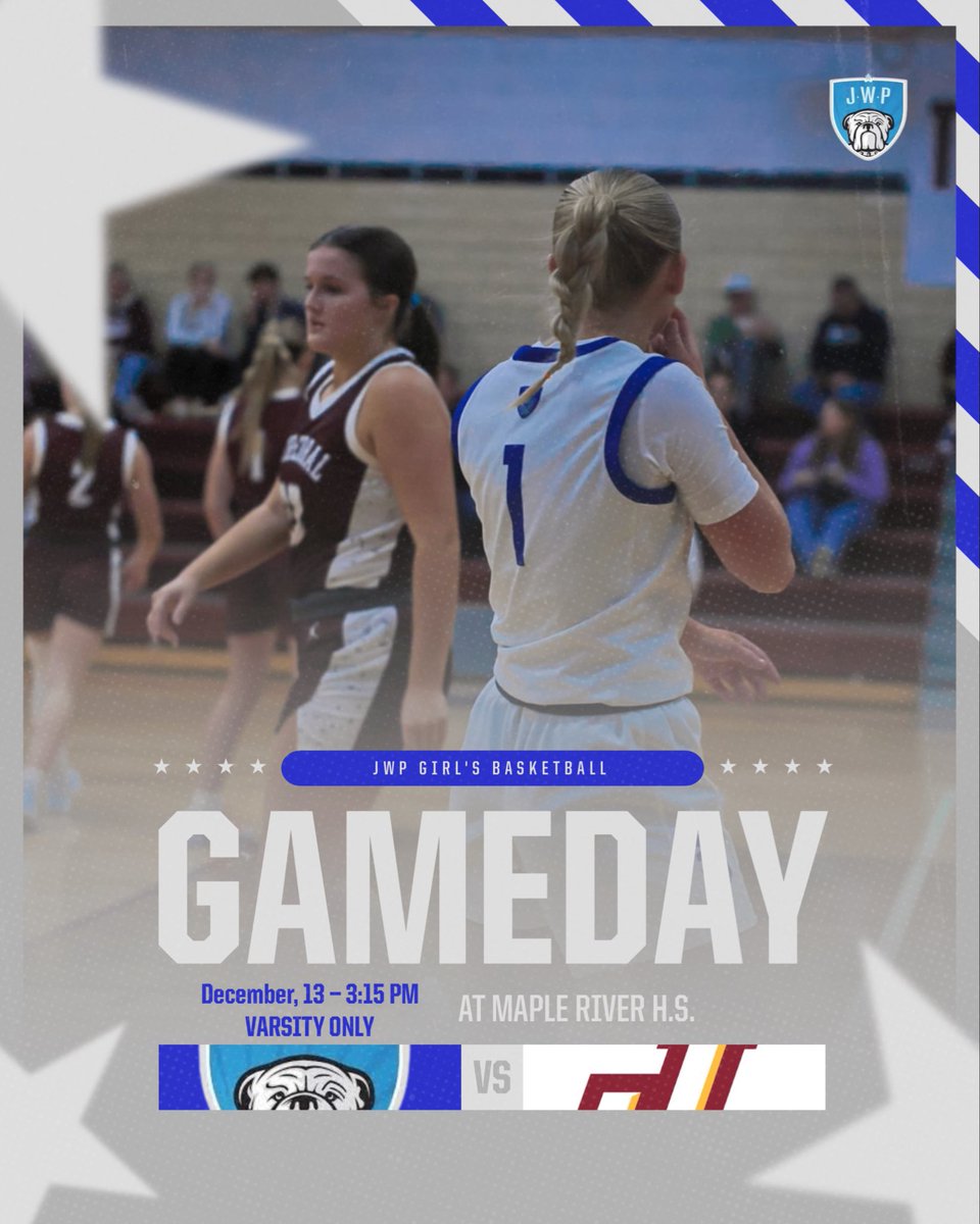 ‼️Bulldog Game Day‼️ 
The girls travel to Maple River to face off with Jordan!