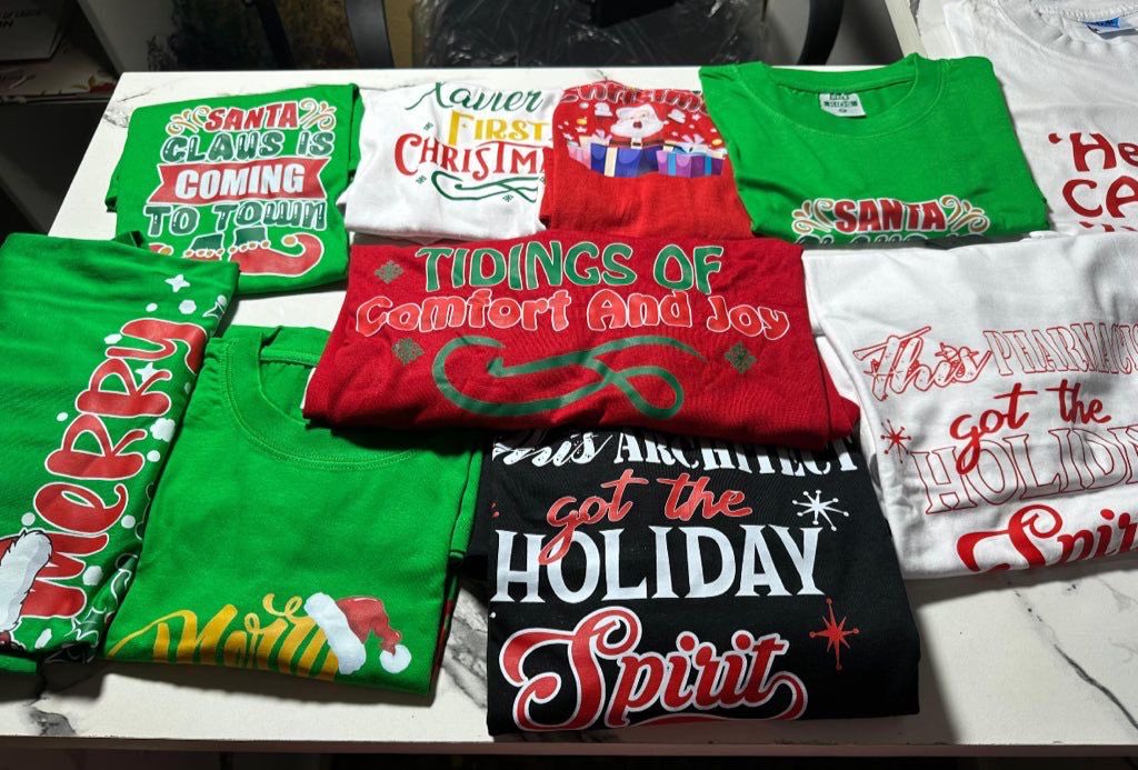 SisiSimifoodies's tweet image. You can’t get the pajamas theme wear, don’t worry, @iji_rita got your back with these Christmas theme shirt customizable to your choice. You can get for your family, friends, loved ones with whatever you want on it. 
Good Quality! Budget-friendly ! Fast delivery ! Slots are…