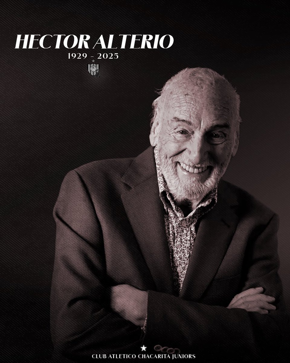 Hoy Chacarita despide a Héctor Alterio.
Un artista inmenso, una voz inolvidable y un hincha que llevó al Funebrero en el corazón durante toda su vida.