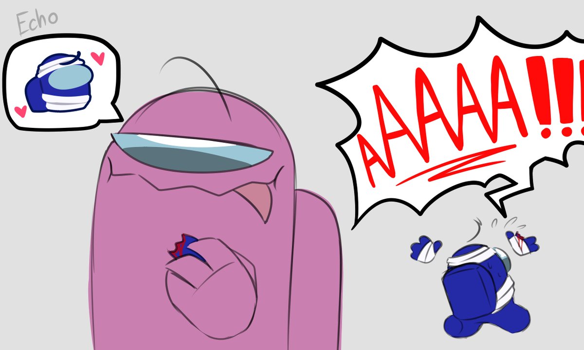 Echoplasum's tweet image. "Pink, What's your favorite food?"

#rodamrix #amongus #among_us #amongusfanart #fanart #doodle #repost #old