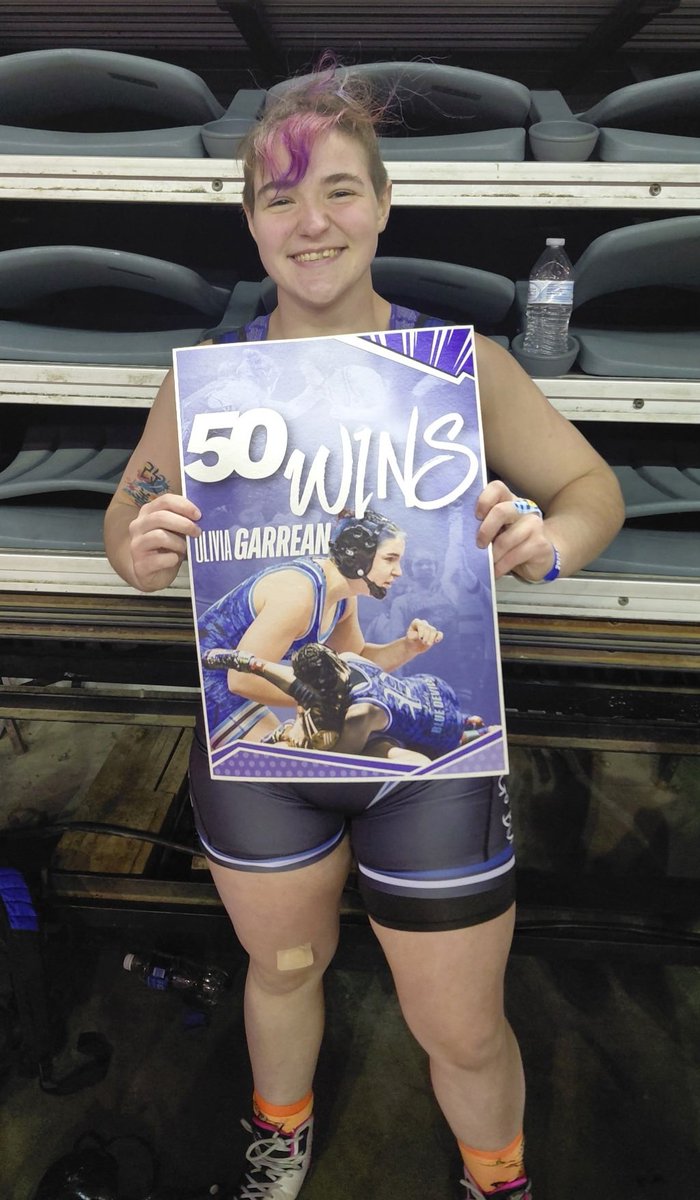 Liv got her 50th Career HS win in just week 2 of her Sophomore season yesterday!