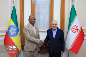 FarsImages's tweet photo. Mohammad Baqer Ghalibaf, Speaker of the Islamic Consultative Assembly of Iran🇮🇷, met with Tagesse Chafo, Speaker of the House of Representatives of Ethiopia🇪🇹, and held a joint press conference on Saturday.دیدار و کنفرانس خبری مشترک رؤسای مجالس ایران و اتیوپی
عکس:@nikgostar https://t.co/j6Z5tfIthv