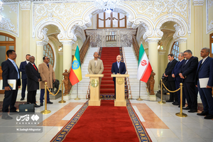 FarsImages's tweet photo. Mohammad Baqer Ghalibaf, Speaker of the Islamic Consultative Assembly of Iran🇮🇷, met with Tagesse Chafo, Speaker of the House of Representatives of Ethiopia🇪🇹, and held a joint press conference on Saturday.دیدار و کنفرانس خبری مشترک رؤسای مجالس ایران و اتیوپی
عکس:@nikgostar https://t.co/j6Z5tfIthv