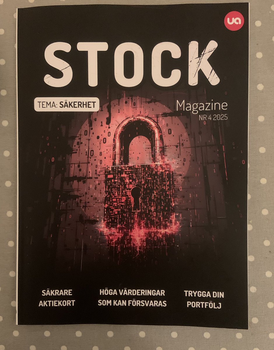 Årets fjärde och sista nummer av Stock Magazine finns nu äntligen ute. Tema: Säkerhet. 🔐📈

Tidningen är en av flera förmåner som ingår i medlemskapet i Unga Aktiesparare. Missa inte vår förmånliga och prisvärda julkampanj som rullar just nu🎄👇

ungaaktiesparare.se/julklapp/#varde