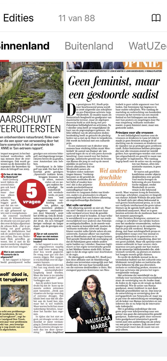 Topcolumn ⁦<a href="/nausicaamarbe/">Nausicaa Marbe 🇺🇦</a>⁩ vanochtend in ⁦<a href="/telegraaf/">De Telegraaf</a>⁩