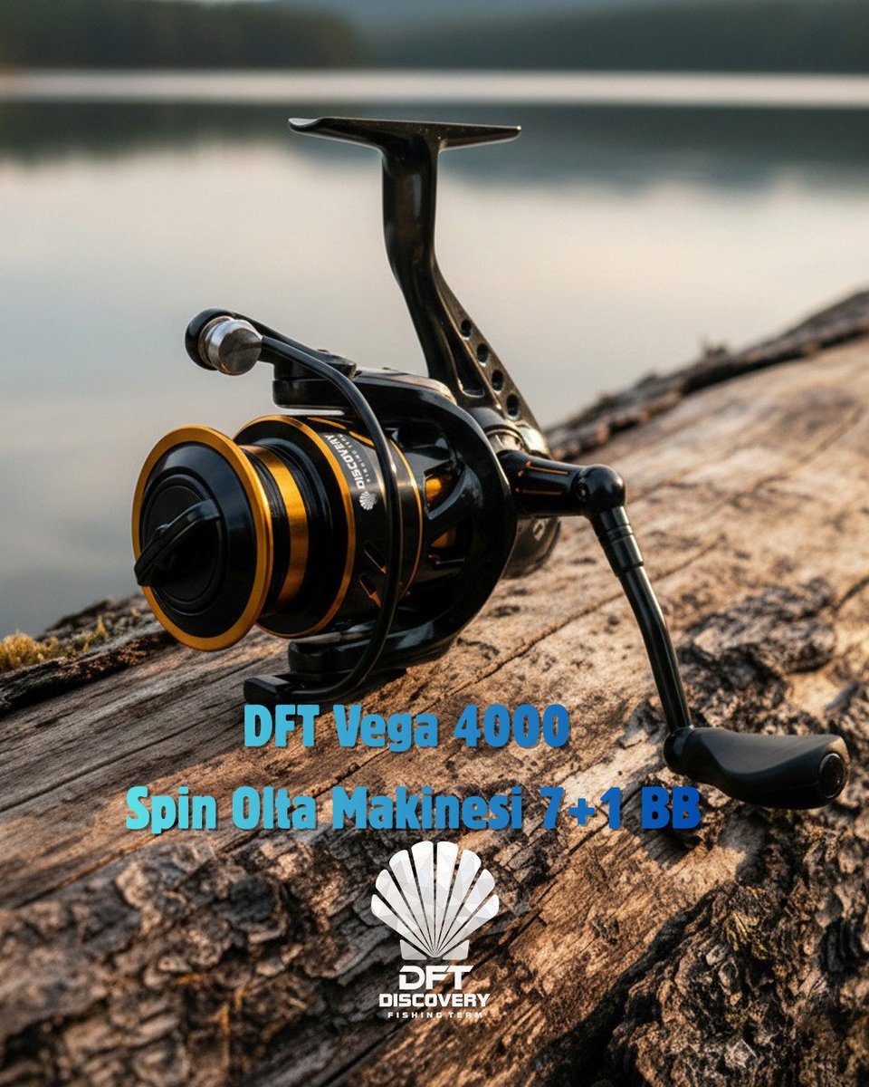 DFTDiscovery's tweet photo. DFT Vega 4000 – Spin Olta Makinesi | 7+1 BB 🎣
7+1 bilyalı rulman sistemiyle akıcı ve dengeli bir kullanım sunar.
 Spin avcılığına uygun yapısı ve ergonomik tasarımıyla pratik bir balıkçılık deneyimi sağlar.

#dft #altunbasas https://t.co/pmBtSi0qbx