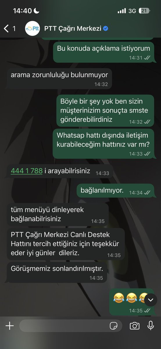 eknyzim's tweet photo. 112 tlpara verdiğim genç kart dağıtıma çıkıldı aranacaksınız diye sms geliyor. Linkten bakıyorum iade diyor. Canlı destekteki Sibel isimli arkadaşın yazdıkları da komedi. Gidip konaktan almam lazımmış 8/17 çalışıyorum nası gidip alıcam abi saka mı
BDALDKHİZMETE BAK @PTTKurumsal https://t.co/zp8PcJgMyB