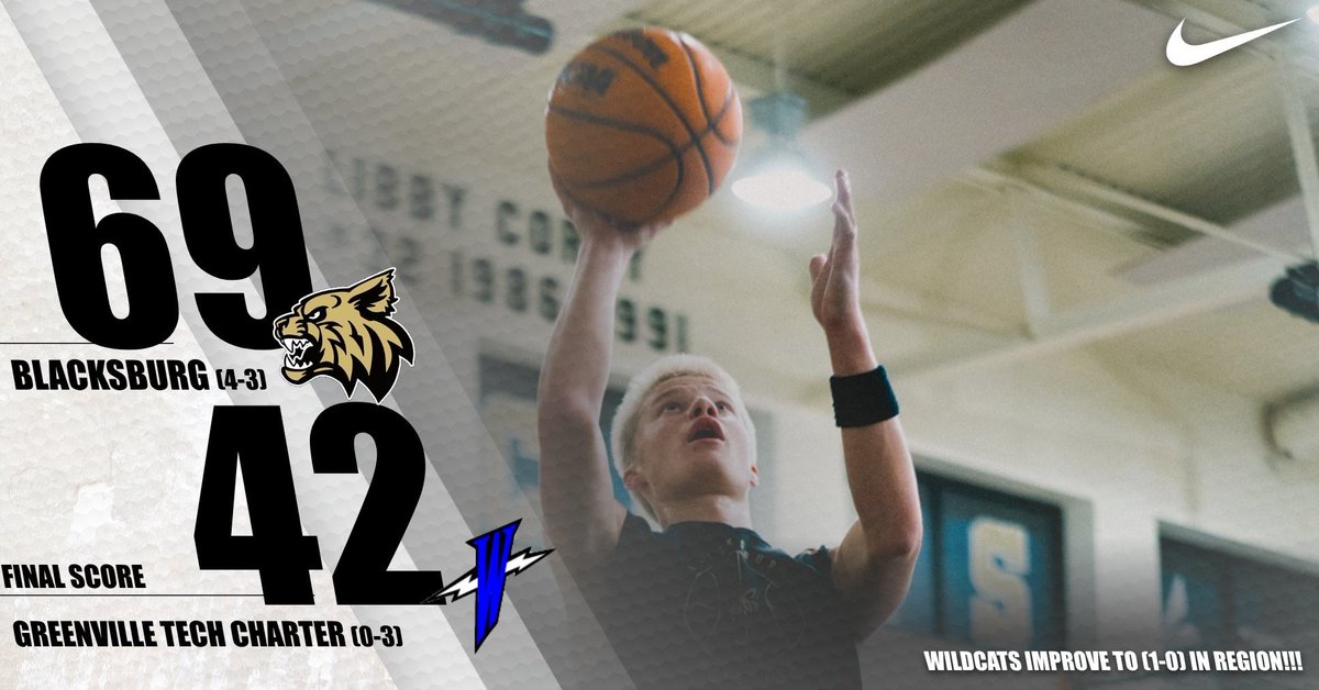 Huge win for our Wildcats to improve to (1-0) in Region Play! 

Scoring totals: 
#10 Trevon Clark: 19pts 
#3 Noah Jefferies: 14pts 
#1 Jon Phillips: 10pts 
#4 Tyeon Mays: 8pts 
#11 Eathan Bloomer: 8pts 
#2 JD Bonner: 6pts 
#12 Kaison Hollifield: 4pts