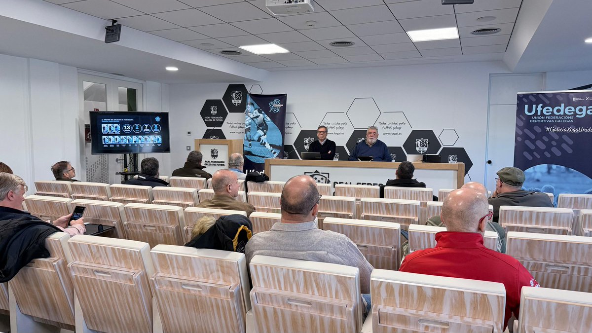 UFEDEGA_'s tweet photo. Hoxe, nas instalacións da Real Federación Galega de Fútbol, celebrouse a Asemblea Xeral Ordinaria da Unión de Federacións Deportivas Galegas. https://t.co/yDSrjnQvGz