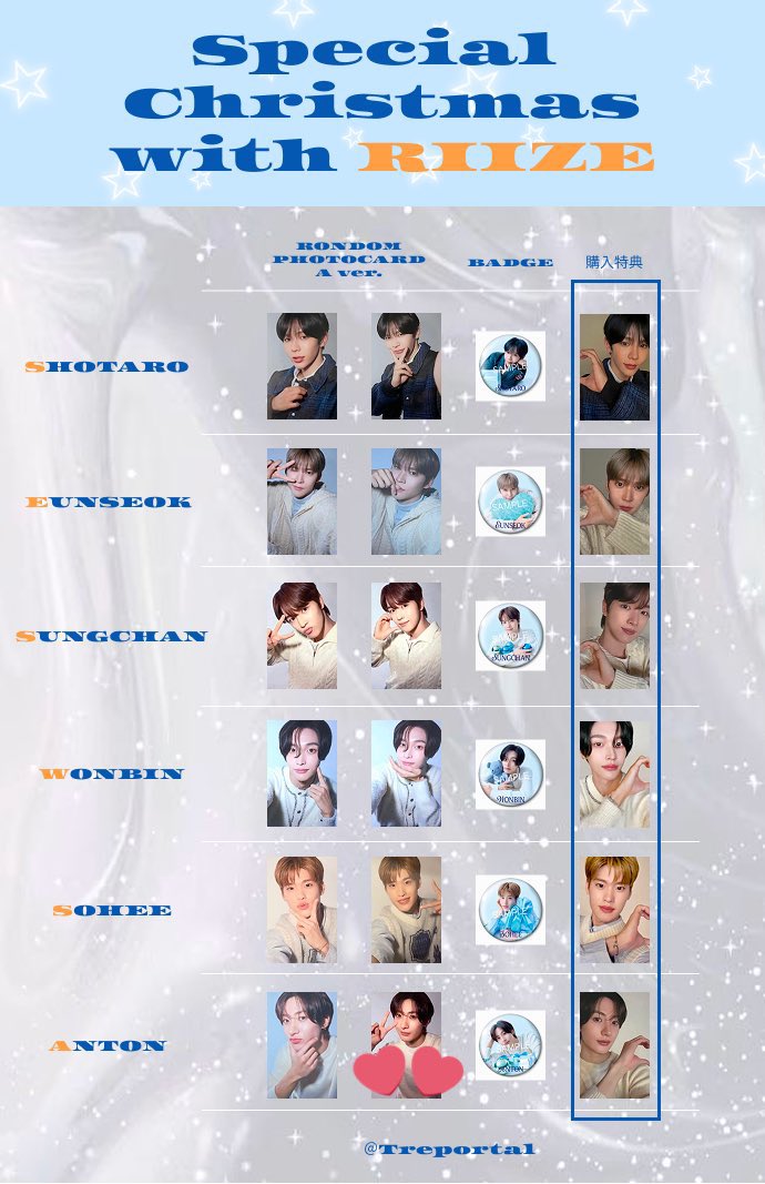 RIIZE 109 ポップアップ POPUP トレカ 交換 【譲】1枚目 ソンチャン