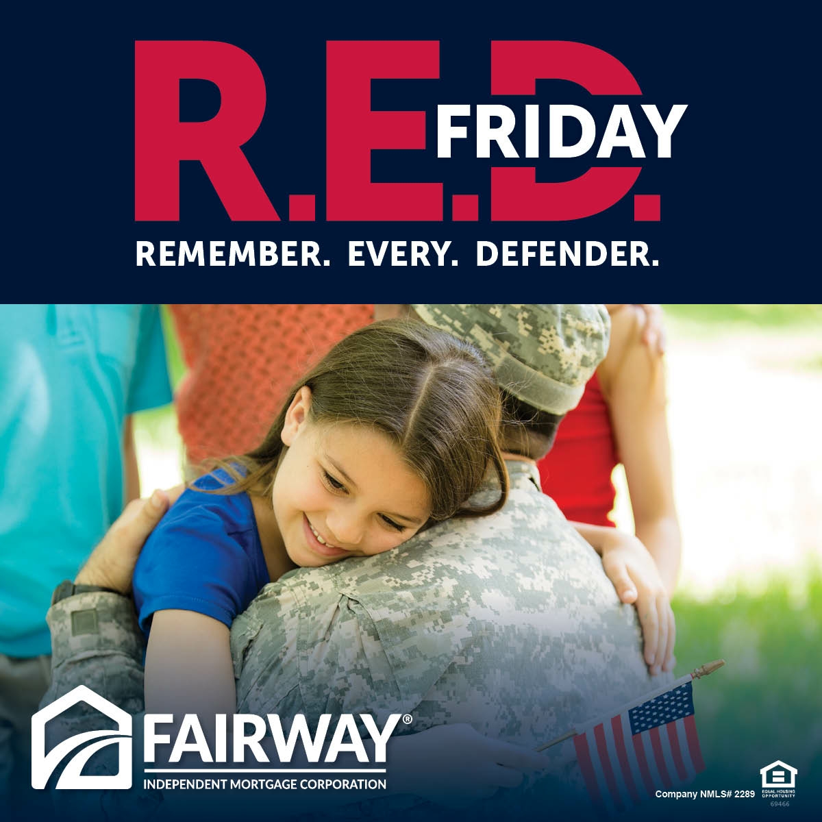 #FairwayNation strives to serve the #veterans in our community through our #REDFriday mission with the American Warrior Initiative. Share how it has impacted you or someone in your life! #AWI fairwayloansbydawn.com