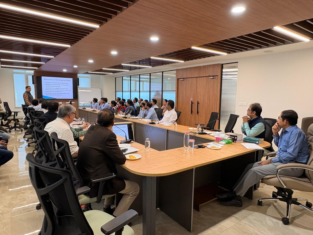 IncomeTaxOdisha's tweet image. The TDS wing of Odisha Region conducted an Awareness cum Outreach Program under the guidance of Sri Ashim Kumar Chakraborty, CIT(TDS), Bhubaneswar in Orissa Power Transmission Corporation LTD.  (OPTCL) on 12.12.2025 explaining various TDS provisions followed by a Q &amp;amp; A Session.