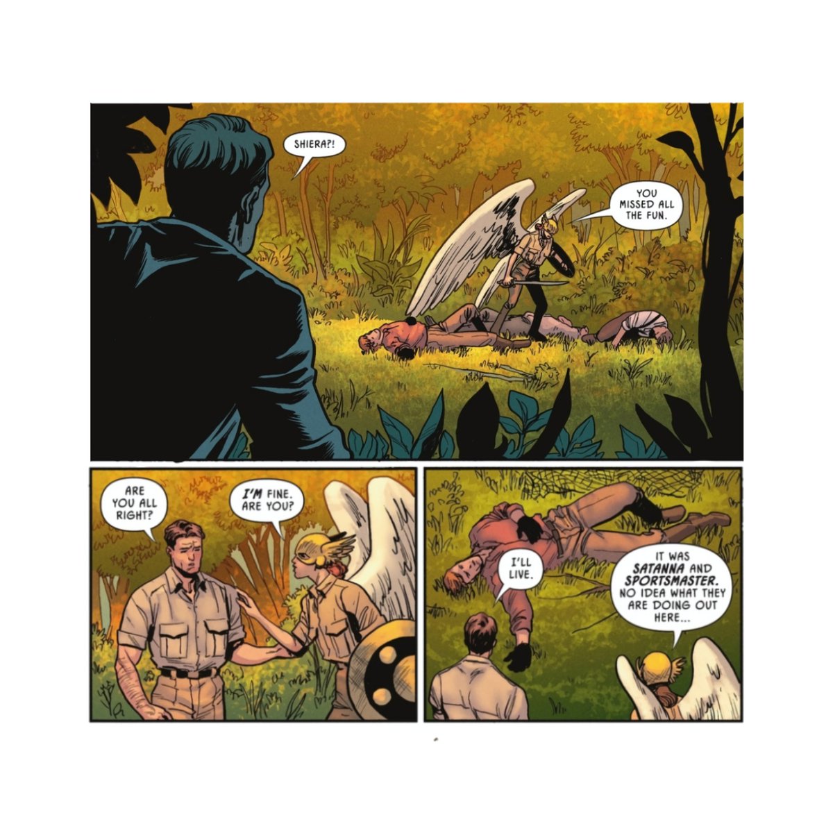 thinkerhawks's tweet photo. "you missed all the fun."

— jsa (2024) #14
🦅 shiera sanders (hawkgirl) with carter hall (hawkman)
✏️ jeff lemire 
🎨 gavin guidry https://t.co/7SQJbU99fM