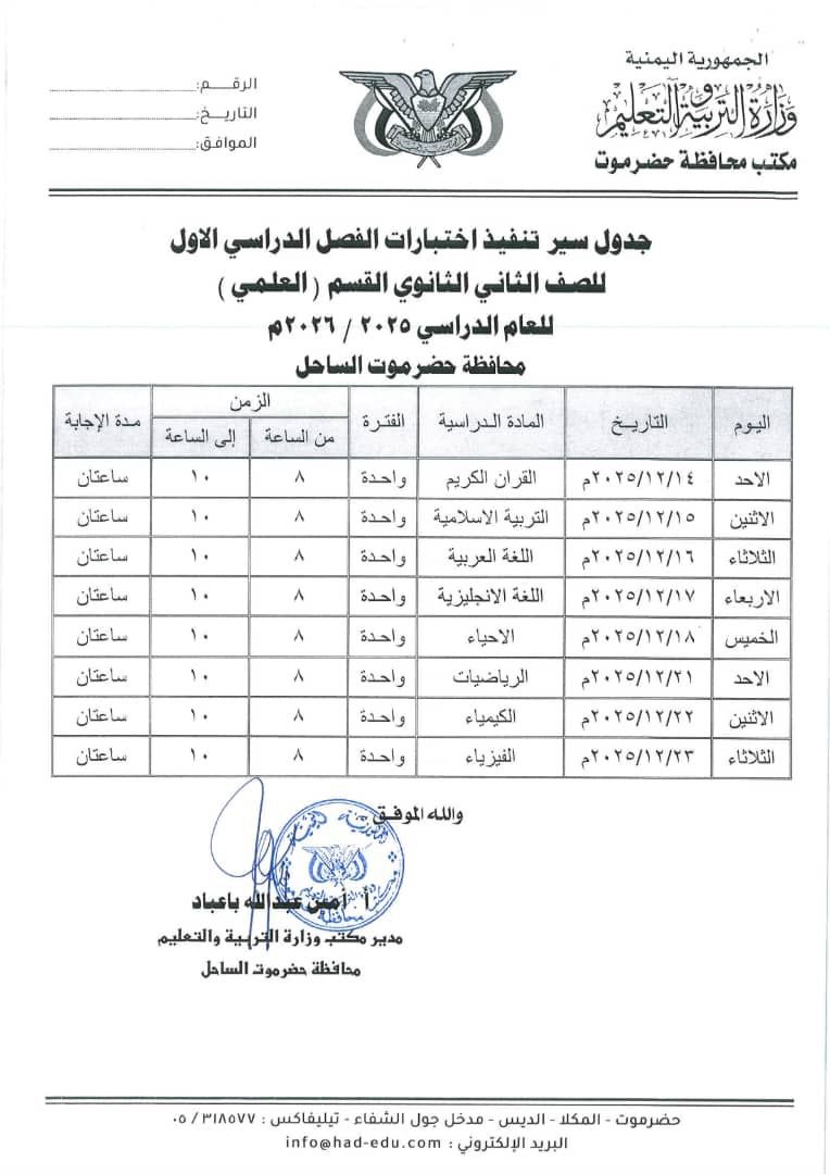 moe_gov_hm's tweet photo. جدول سير تنفيذ اختيارات الفصل الدراسي الاول للمرحلتين ( الثاني ثانوي - الثالث ثانوي ) ٢٠٢٥ – ٢٠٢٦م https://t.co/N89tlBFQiP