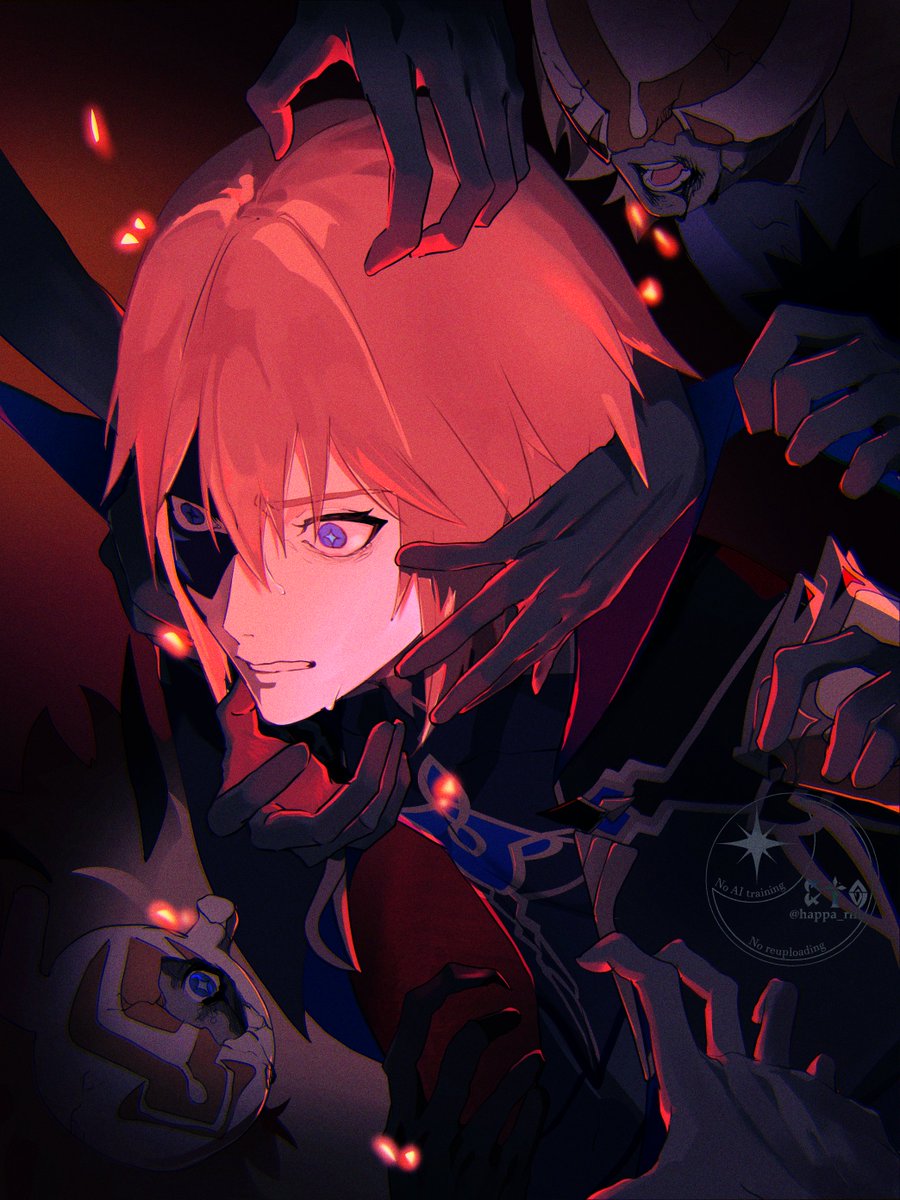 happa_rin's tweet image. 「あれはもう人ではない」
#GenshinImpact  #dainsleif