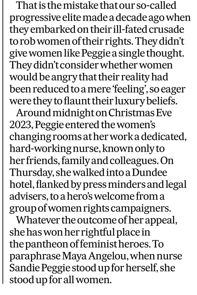 DalgetySusan's tweet photo. Sandie Peggie stands up for every woman. My Scotsman column today https://t.co/S96qYZjdsu https://t.co/IlOlipdIAb