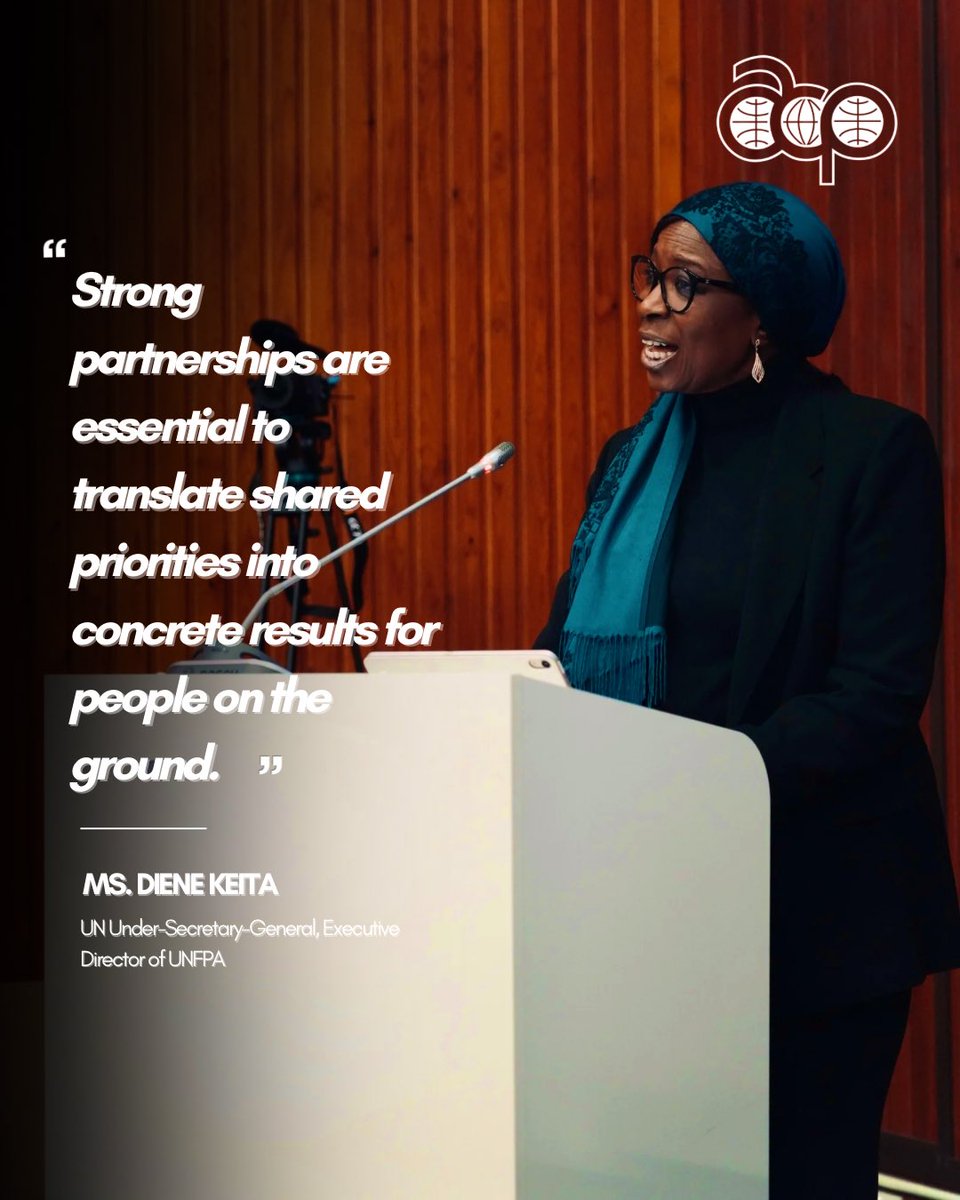 PressACP's tweet image. Remarks by Ms Diene Keita, United Nations Under-Secretary-General and Executive Director of UNFPA, on the occasion of the 120th Session of the OACPS Council of Ministers. 🌐🇺🇳

#CouncilOfMinisters #OACPS #OACPSat50
#OEACP #Multilateralism