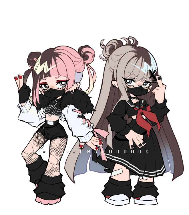 Cruuuuuuus's tweet image. Oc's x Panty and Stocking 😳