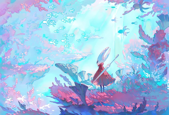 Fan art | Hollow Knight: Silksong Artist: 绯绯绯色