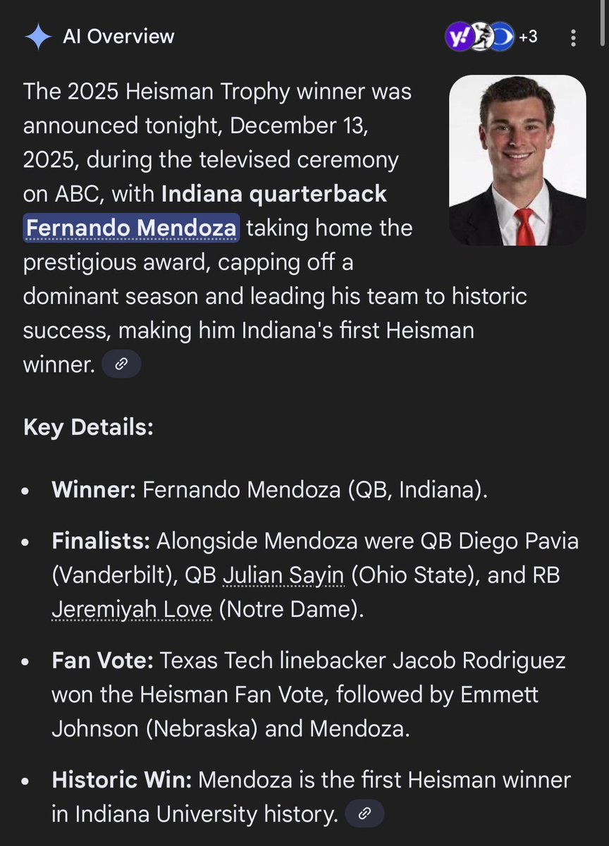 Uhhh isn’t the Heisman announced tonight?