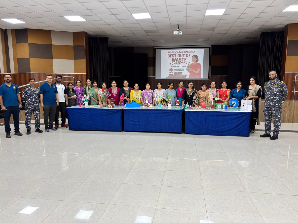 IN_Circars's tweet image. Creativity meets sustainability! 🌿
As part of #SwachhataPakhwada2025, a “Best Out of Waste” competition was conducted at the Community Hall, Nausena Bagh, celebrating innovation and eco-friendly creations. ♻️✨
Together, we make cleanliness a way of life! 💚
#CommunitySpirit