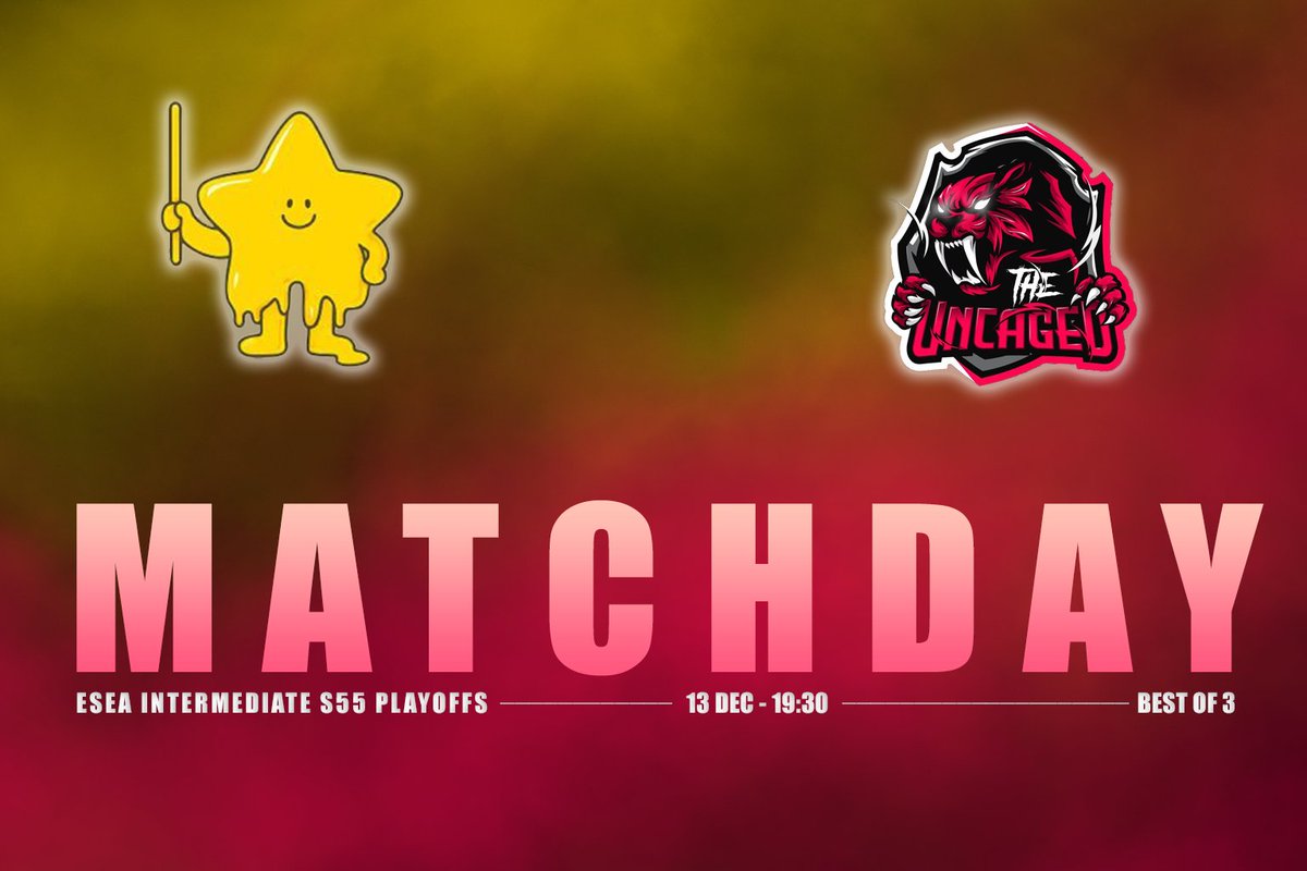 19:30 | BO3 vs <a href="/UNCAGED_cs/">The UNCAGED</a> ! 
Stawką jest awans do ESEA MAIN, lessgo drużyno! ⭐️
cast : twitch.tv/sm0kz1 <a href="/SloxWiK/">Smøkzi</a>
