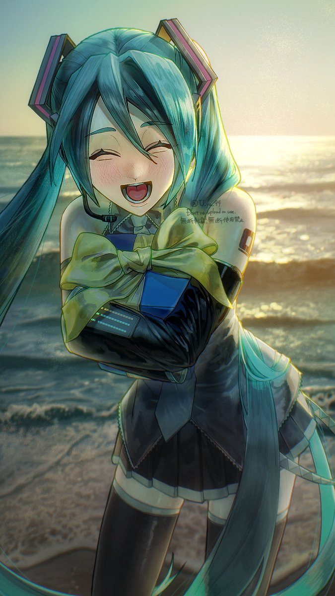 U_ya_94's tweet photo. 「ありがとう、マスター！」

#初音ミク 
#絵柄が好みって人にフォローされたい https://t.co/HbnjXUe8zh