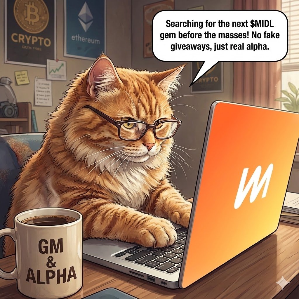 GM ☕️

Stop scrolling for a random Giveaway. 🛑 The smartest move right now is following <a href="/midl_xyz/">Midl</a> to catch the alpha before the crowd. That's the real winning play while $BTC flies !

Who is ready for a big $MIDL day ? Or you prefer relax ? 👇