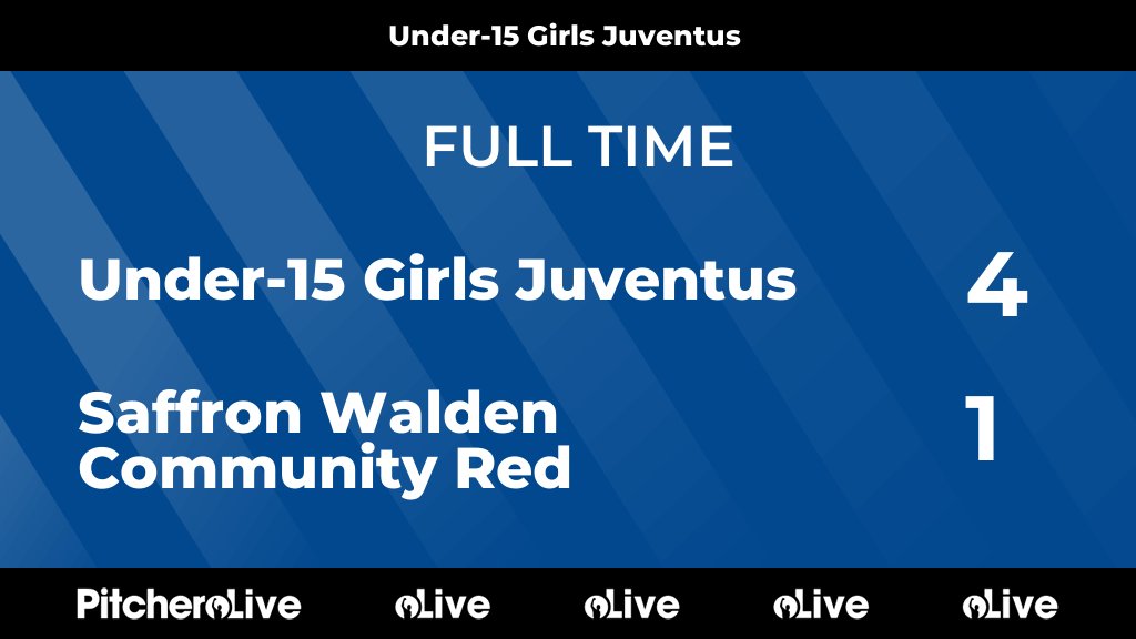 FULL TIME: Under-15 Girls Juventus 4 - 1 Saffron Walden Community Red
#ICASAF #Pitchero
icasports.com/teams/236454/m…