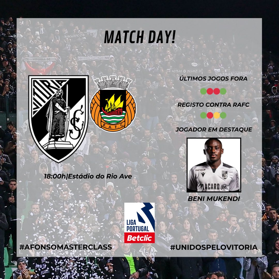 StatsVSC's tweet photo. Match Day!
Visita a Vila do Conde, conjunto onde mora o@melhor marcador da liga!
Manter o rigor defensivo e melhorar a eficácia no ataque, será a receita para obter um bom resultado!
Vamos a eles!!
#AfonsoMasterclass #RAFCVSC https://t.co/HyCxPj1Zyp