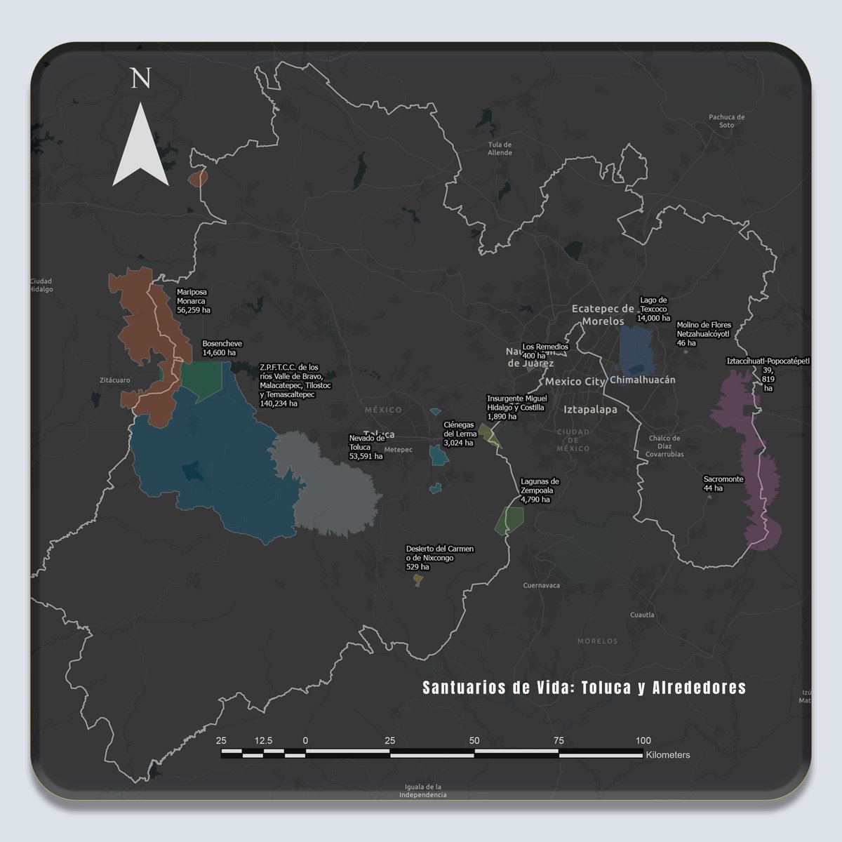 maumtzp's tweet photo. Santuarios de Vida | Toluca y alrededores

Este mapa muestra las principales áreas naturales protegidas que resguardan la biodiversidad, el agua y los bosques del Valle de Toluca y el Valle de México.#SantuariosDeVida #MedioAmbiente #Conservación
#Biodiversidad #Toluca https://t.co/9adjQlYDLW