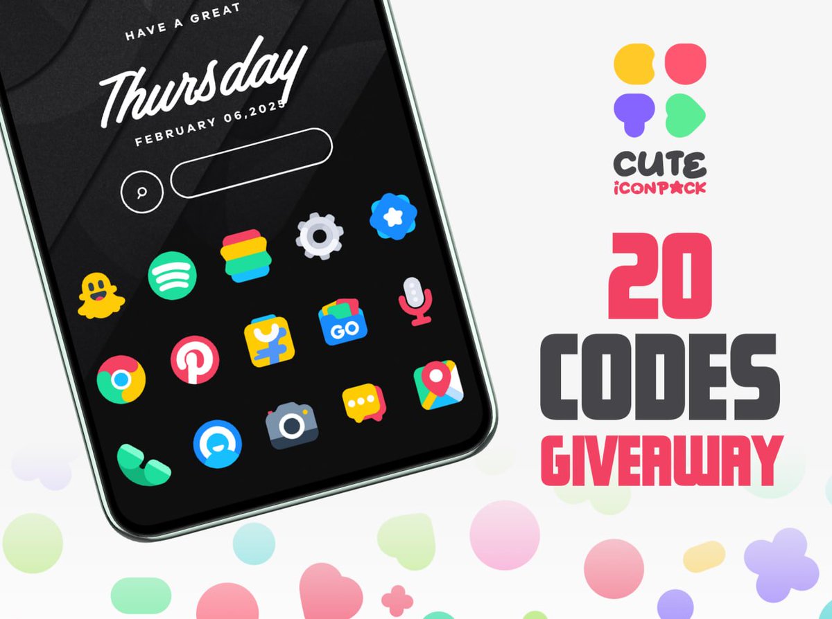🎨✨Cute IconPack – FREE Giveaway! ✨🎨
Add a colorful new vibe to your homescreen 💎

🎯 20 Winners Selected!
👉play.google.com/store/apps/det…

❤️ RT + 💬 Comment to enter
Results coming very soon ⚡️